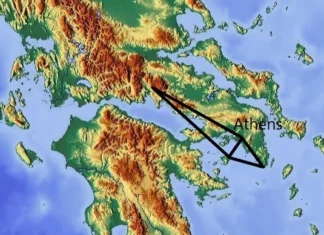 Gleichschenklige Dreiecke Griechenlands